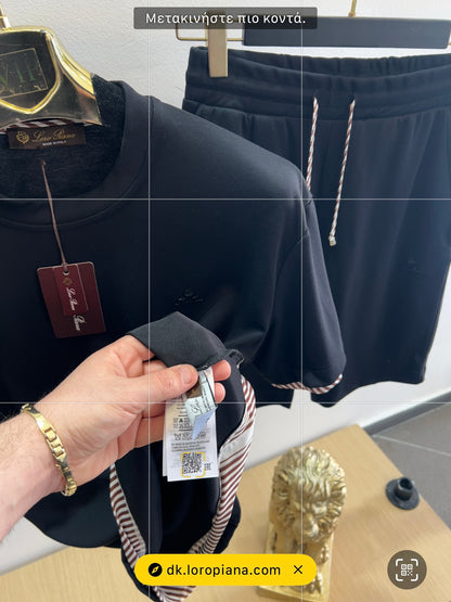 Summer Σετ 3Α Loro Piana Μαύρο Silk