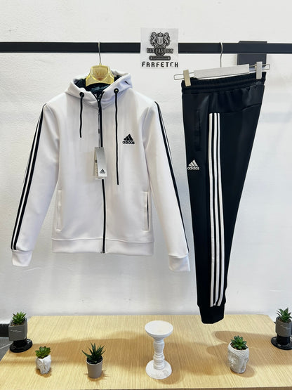Φόρμα Adidas Dry Fit Tracksuit Λευκό/Μαύρο