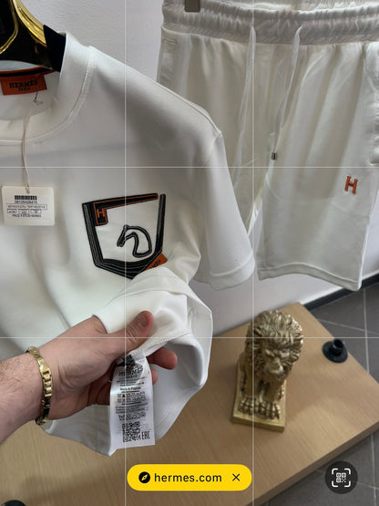Summer Σετ 3Α Hermes Άσπρο Silk