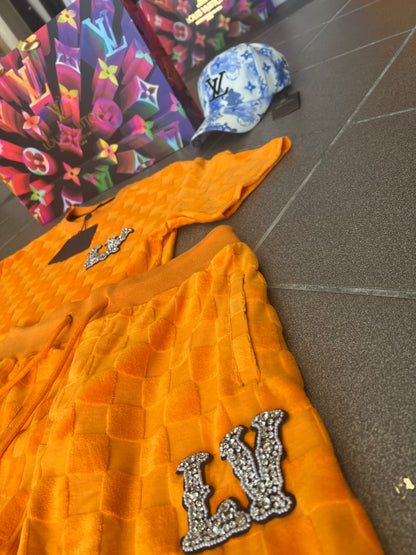 Velvet Σετ 3Α L.V Πορτοκαλί