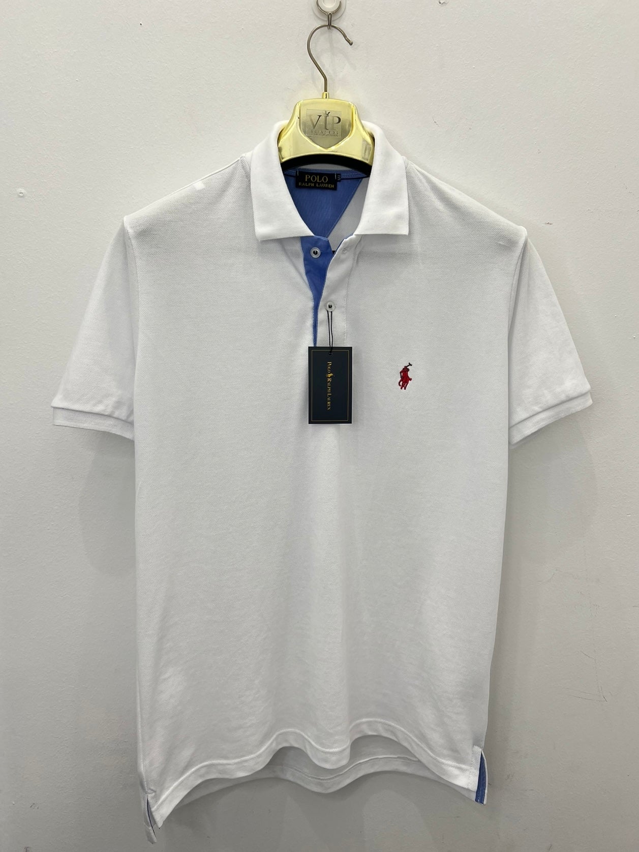 Ralph Lauren Λευκό White Polo Pique Cotton