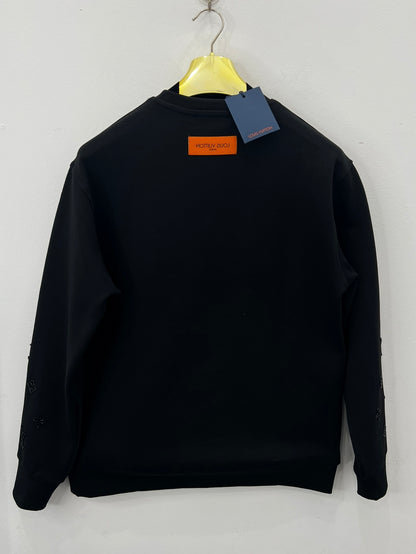 Longsleeve Μπλούζα 3A L.Vuitton Rhinestone Μαύρη