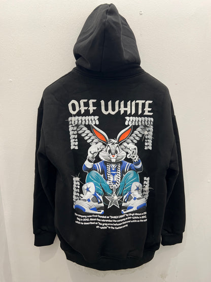 Hoodie Bunny Off-White OverSize Φούτερ