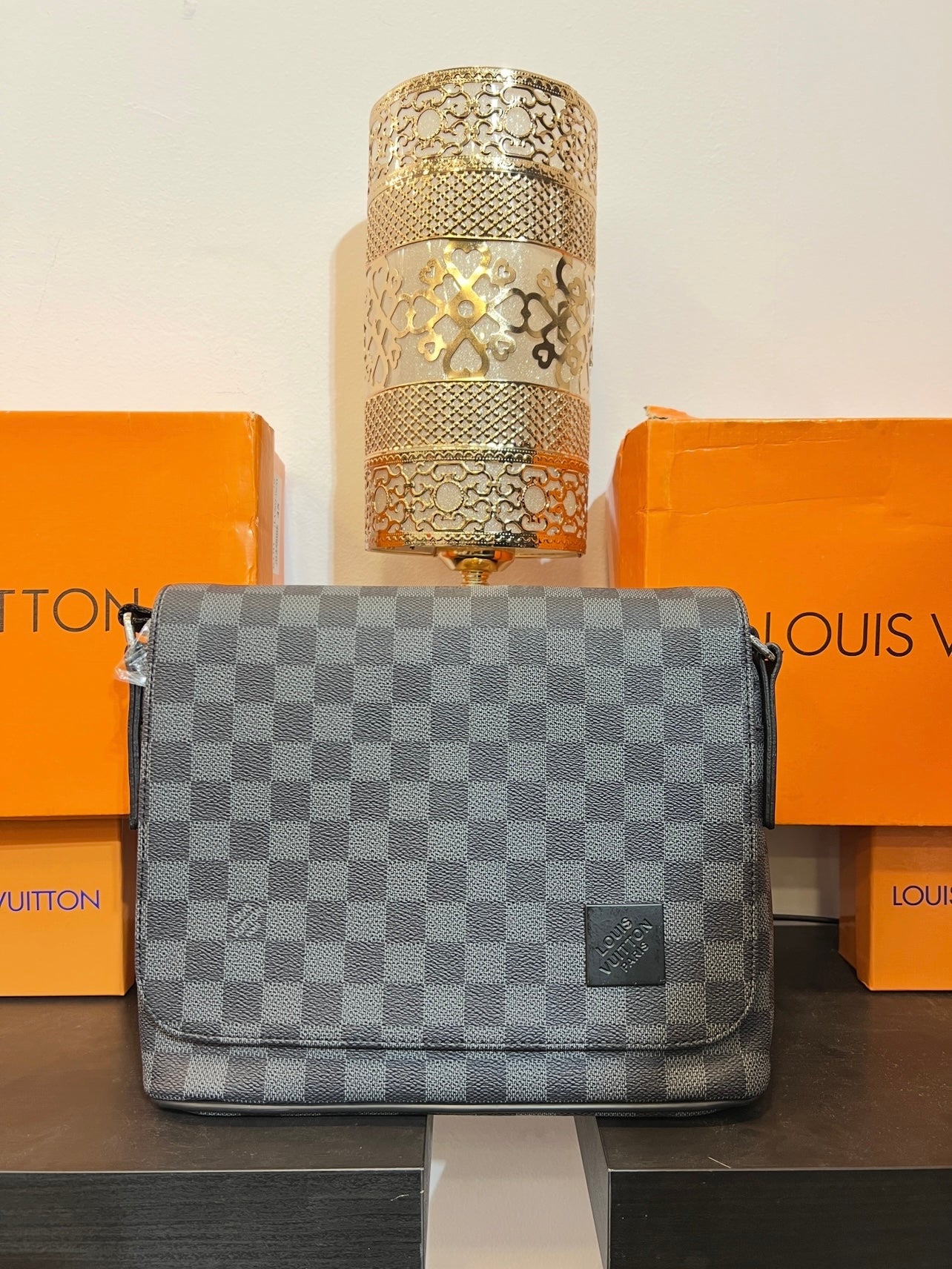 LV Μαύρο/Γκρί Damier Big Bag