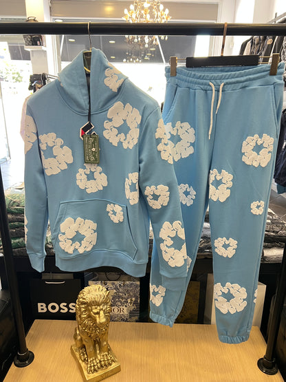 Σετ Φόρμας Denim Tears The Cotton Wreath Over Size Γαλάζιο