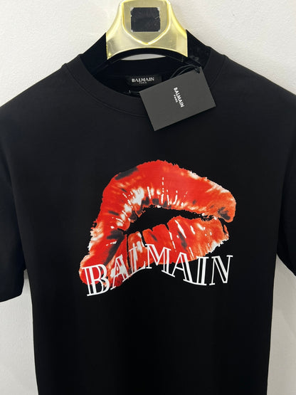 T-Shirt Μαύρο Balmain Kiss