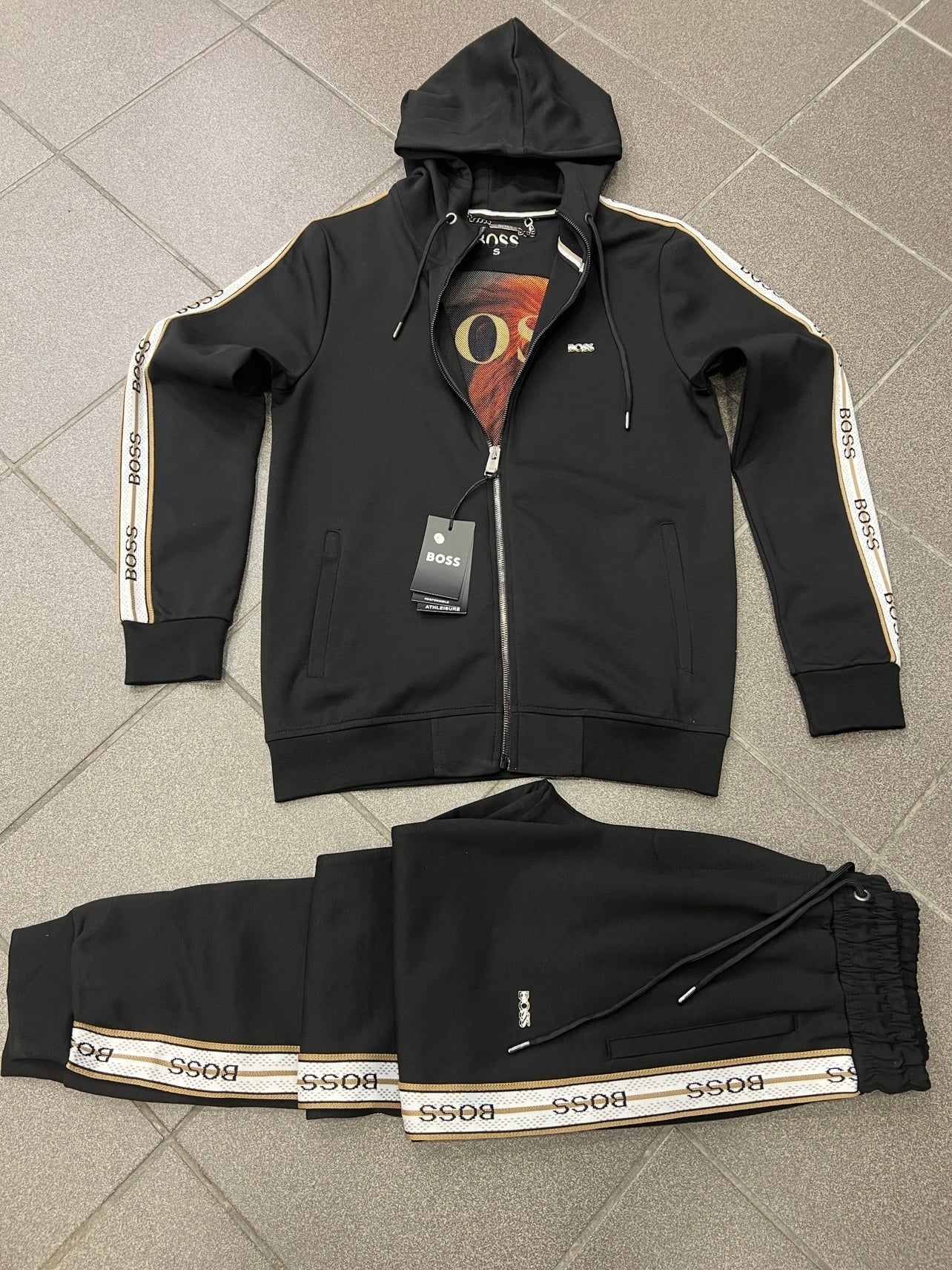 Σετ Φόρμα Boss Μαύρο Tracksuit 3Α