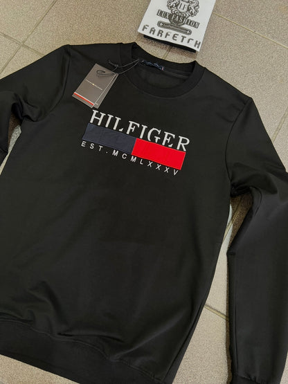 Μπλούζα Tommy Hilfiger LongSleeve Μαύρη