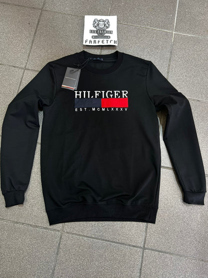 Μπλούζα Tommy Hilfiger LongSleeve Μαύρη