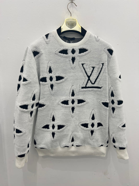 Sweater LV Πλεκτό Γκρί/Μαύρο