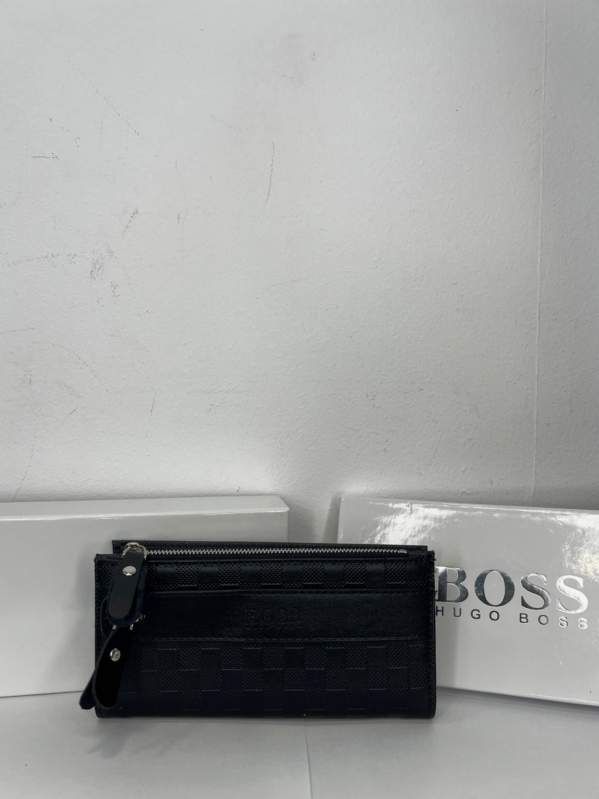Leather Πορτοφόλι Boss Μαύρο Multiuser