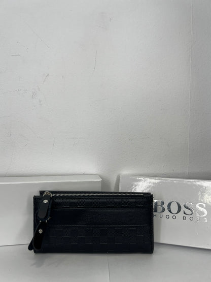 Leather Πορτοφόλι Boss Μαύρο Multiuser