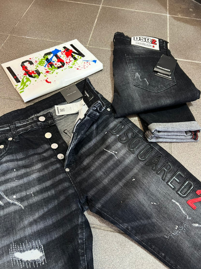Jean Παντελόνι Dsquared 2 Black ENB
