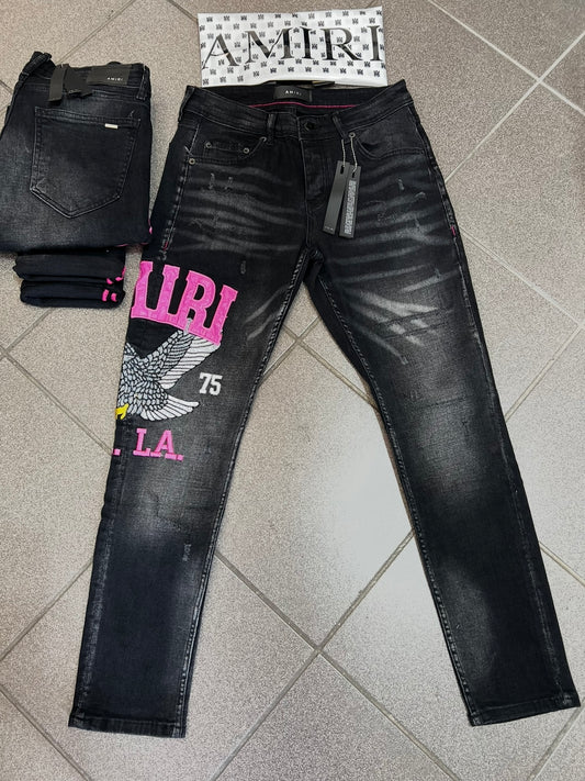 Jean Παντελόνι Amiri L.A Black Eagle