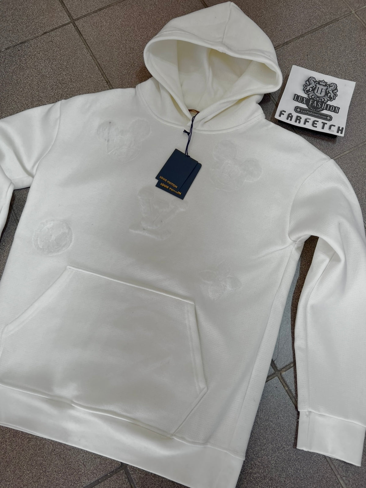 3A Hoodie Ls.Vn Λευκό OverFit