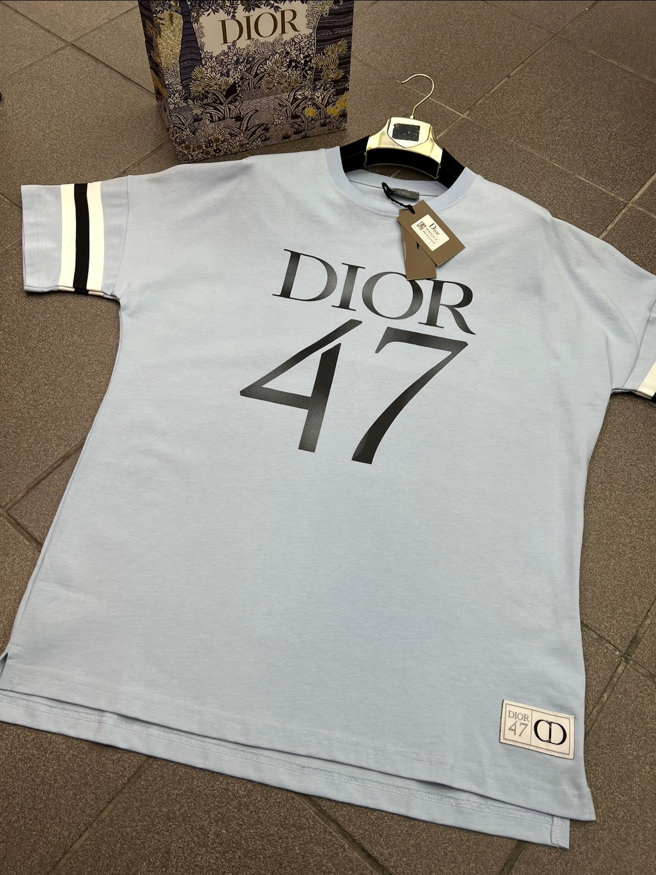 3A T-Shirt Oversized Plus C.Dior 47 Baby Blue 3/4