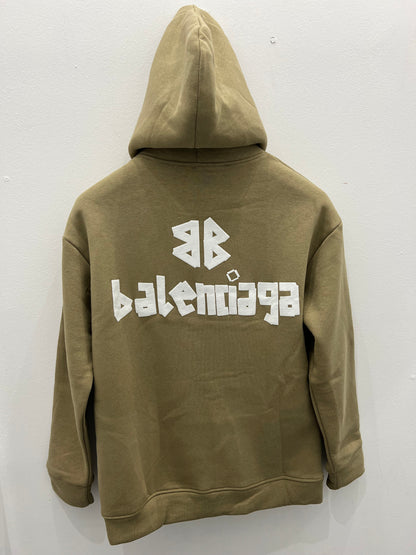 Hoodie Λαδί Balenciaga OverSize Φούτερ