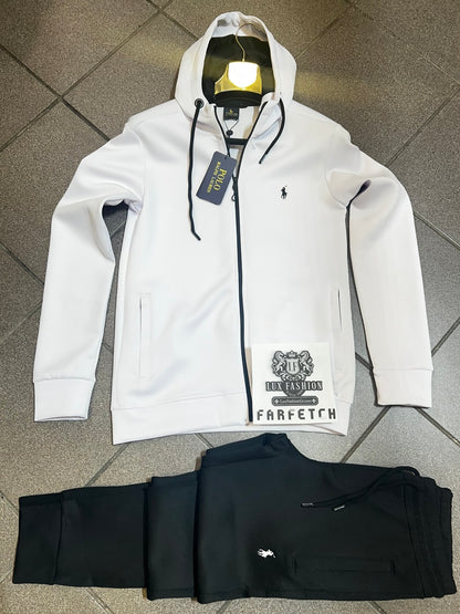 Φόρμα Ralph Lauren Dry Fit Tracksuit Λευκό/Μαύρο