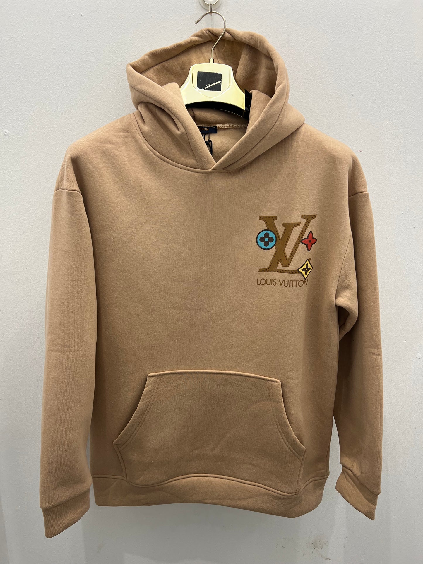 Hoodie Μπέζ L/V OverSize Φούτερ