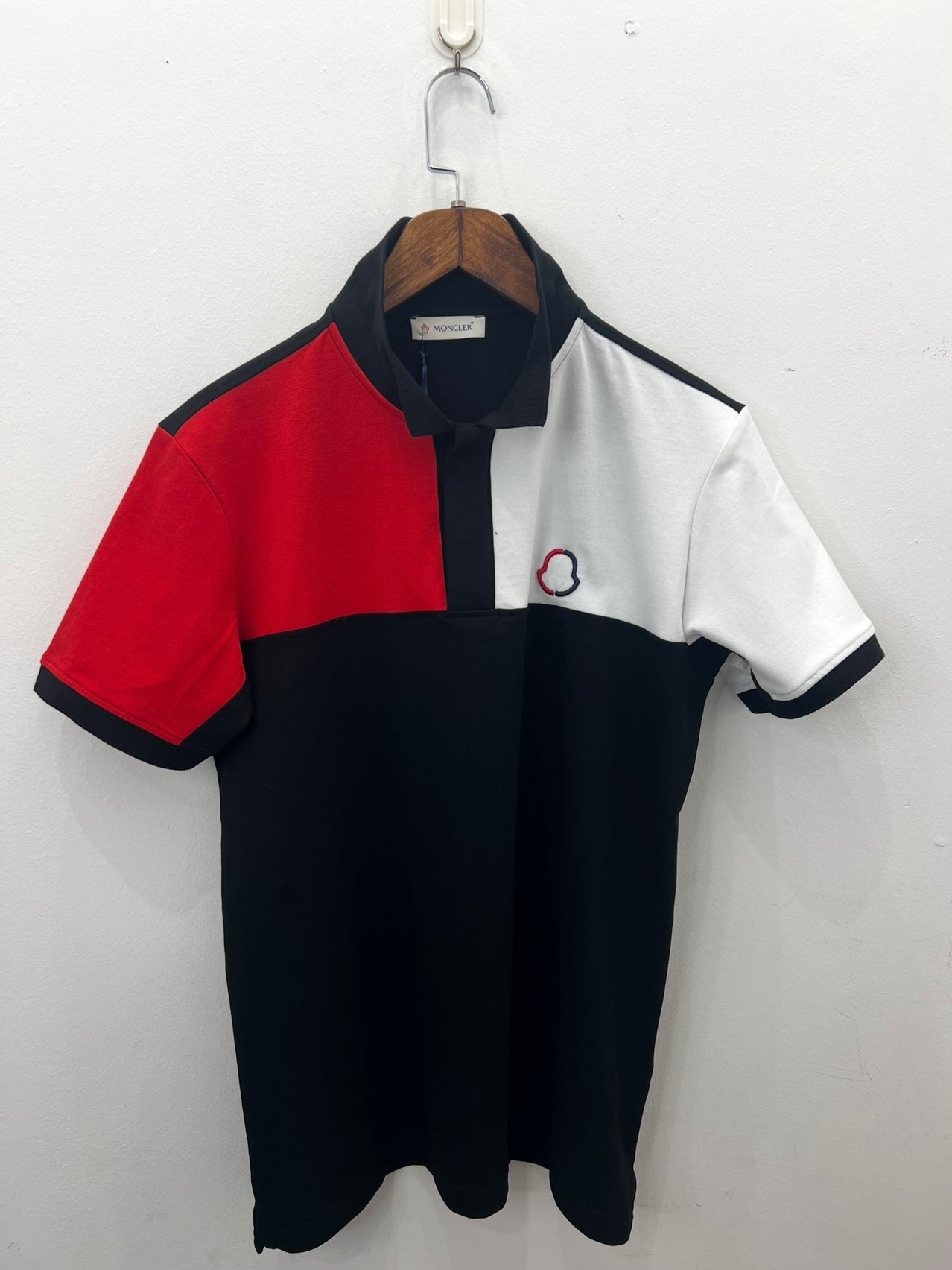 3A Polo Μαύρο Moncler Pique