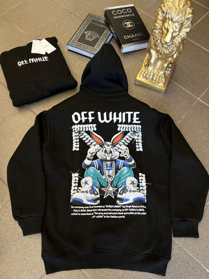 Hoodie Bunny Off-White OverSize Φούτερ