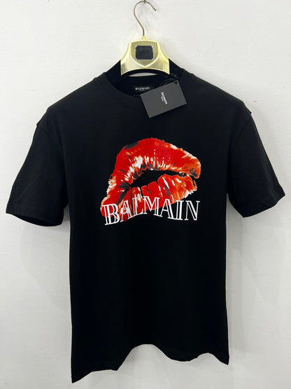 T-Shirt Μαύρο Balmain Kiss