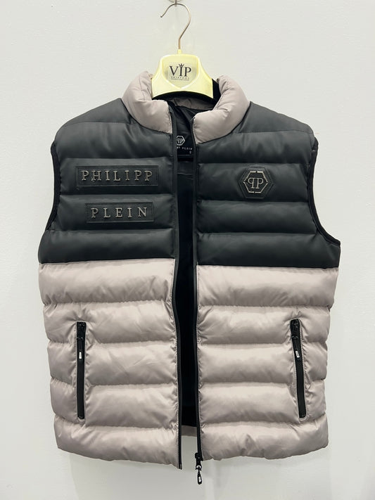 Vest Γιλέκο Philip Plein Αμάνικο Μπέζ