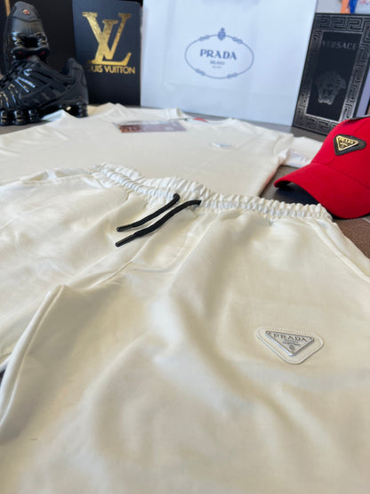 Σετ T-Shirt & Shorts Prada Άσπρο
