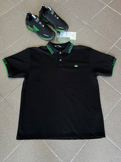 Polo T-Shirt Μπλούζα Lacoste Μαύρη