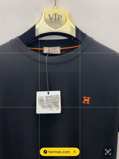 T-Shirt 3A Μαύρο Hermes Silk