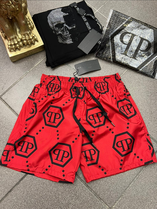 Philip Plein Μαγιό Race Red Swimwear