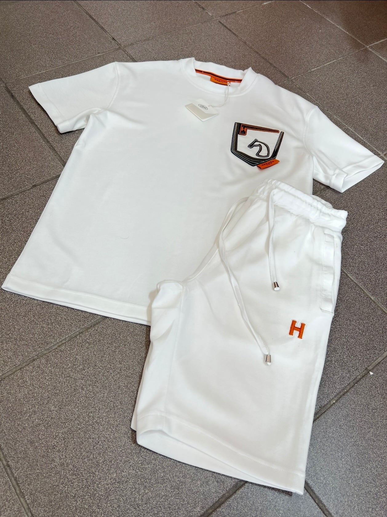 Summer Σετ 3Α Hermes Άσπρο Silk
