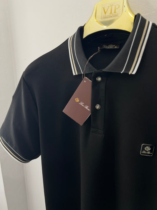 Polo Μπλούζα 3A Loro Piana Μαύρη