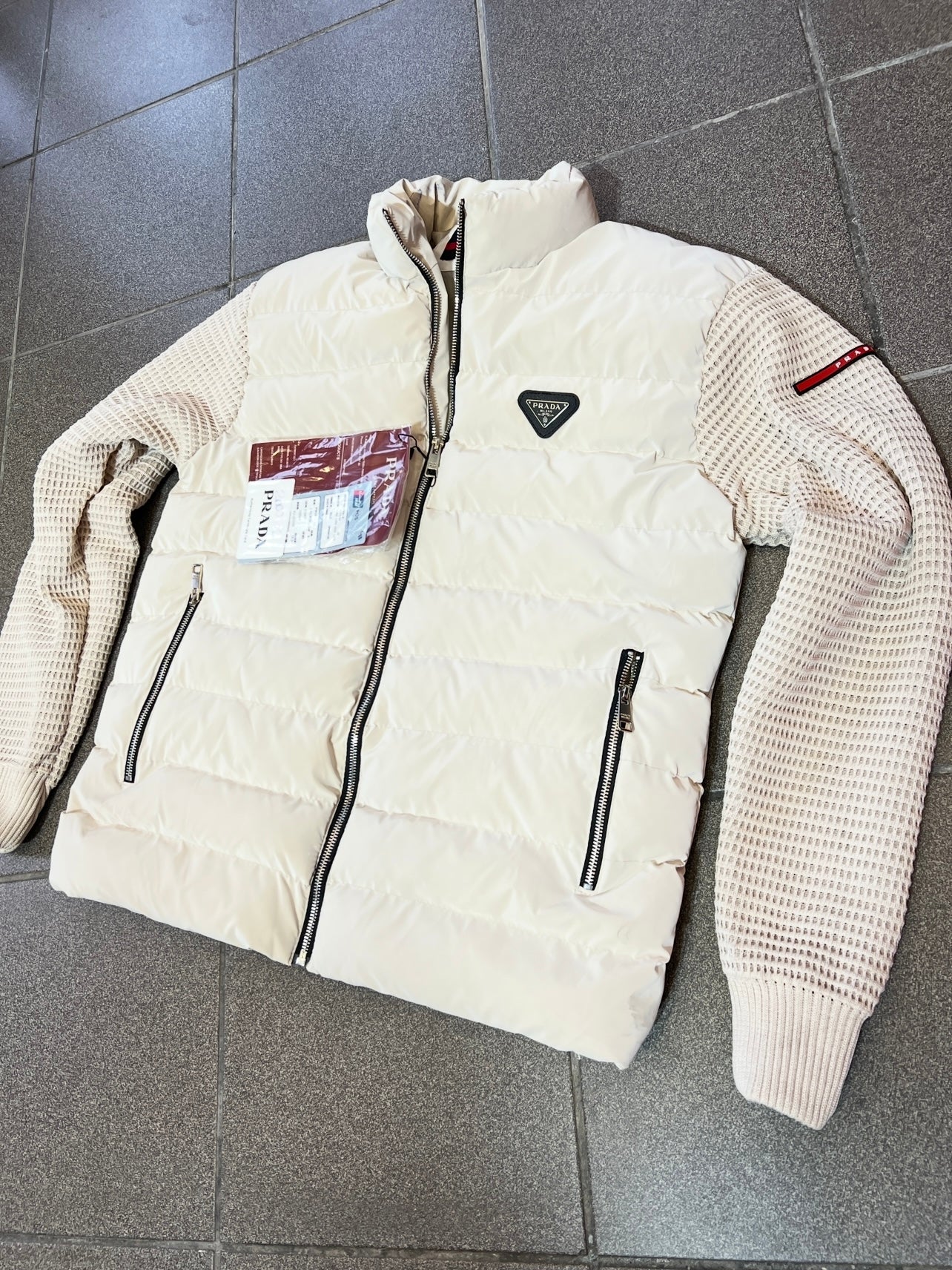 Puffer Μπέζ Prada 3Α Jacket