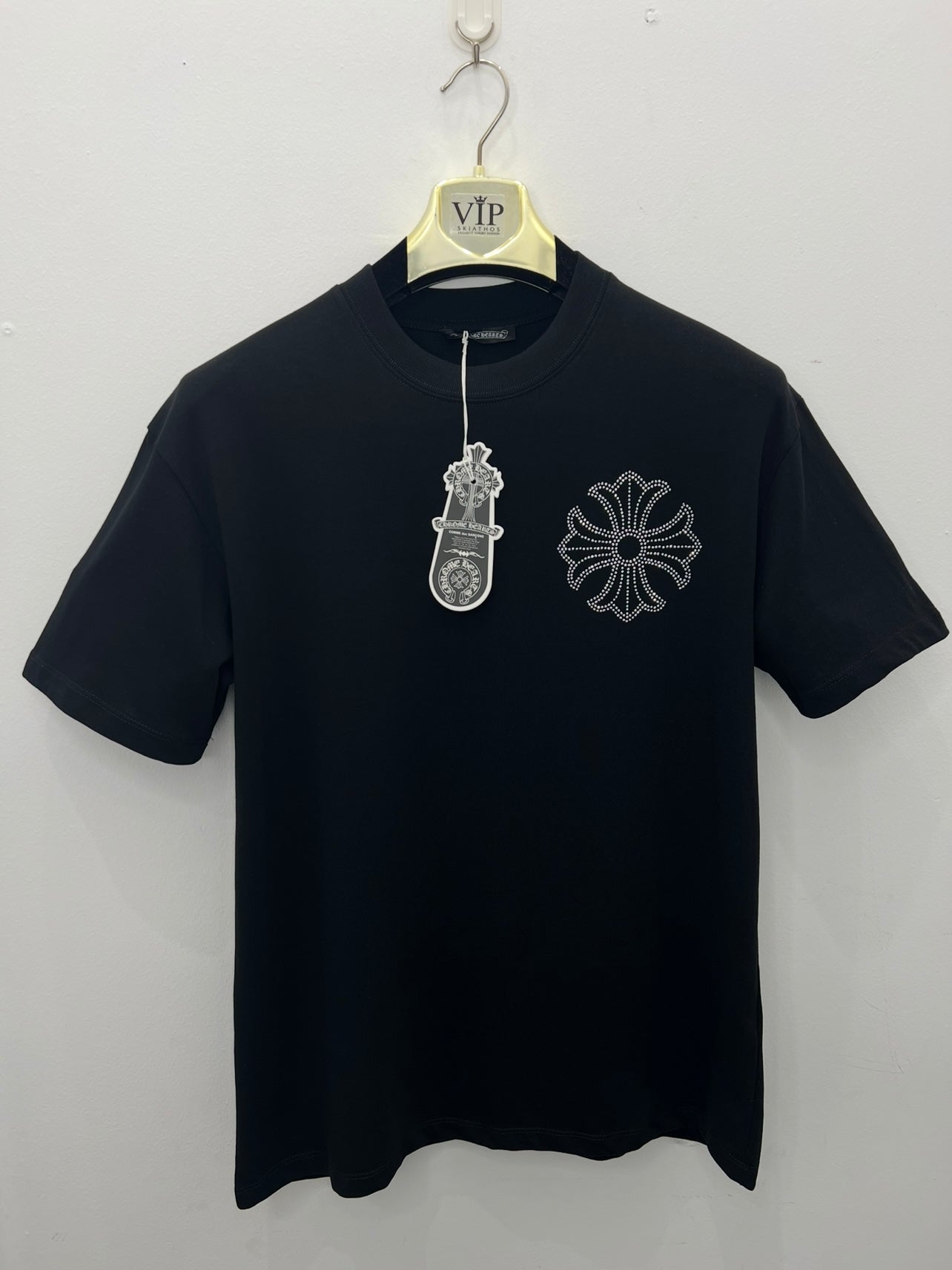 3A T-Shirt Chrome Hearts Rhinestone OverFit Μαύρη