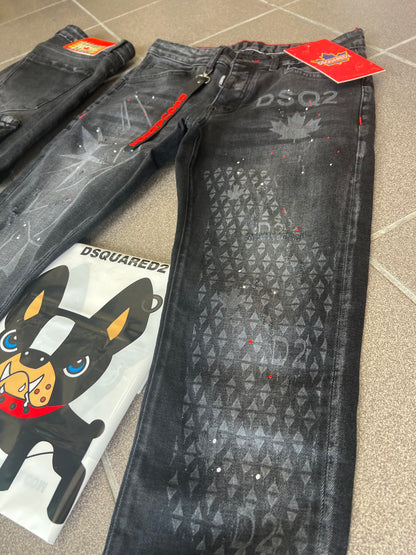 Jean Παντελόνι Dsquared2 Black D2