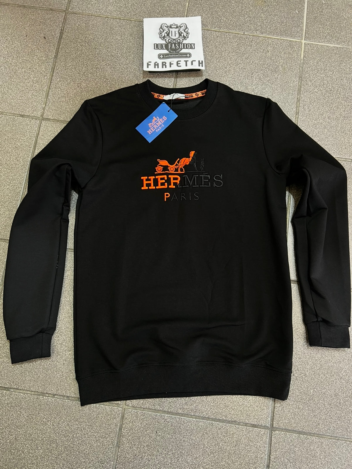 Μπλούζα Hermes LongSleeve Μαύρη