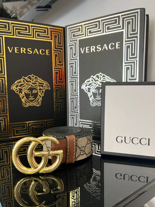 Ζώνη Δερμάτινη Gucci Μπέζ