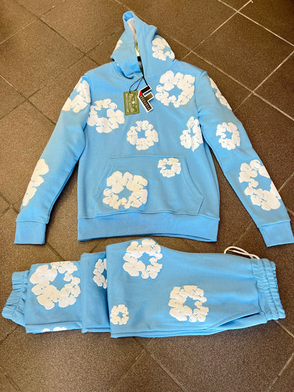 Σετ Φόρμας Denim Tears The Cotton Wreath Over Size Γαλάζιο