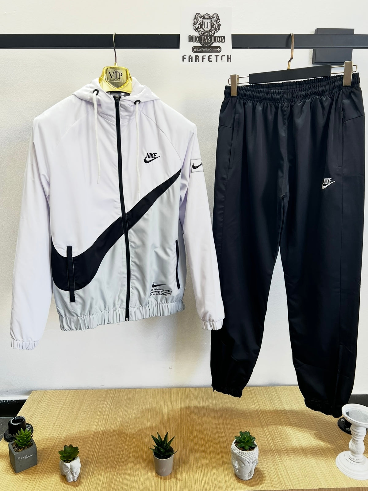 WindProof Nike Tm Tracksuit Σετ Άσπρο