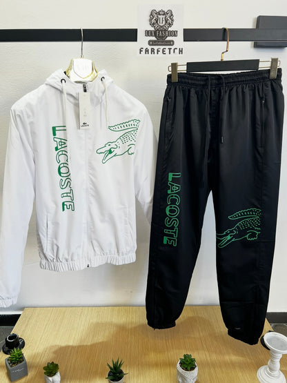 WindProof Lacoste Tracksuit Σετ Άσπρο