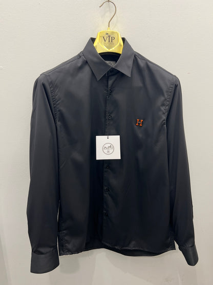 Πουκάμισο Hermes Μαύρο 3A Shirt