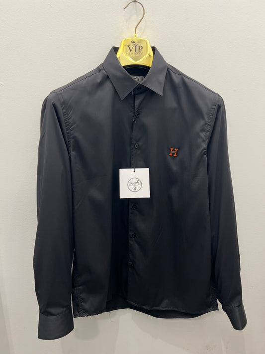 Πουκάμισο Hermes Μαύρο 3A Shirt