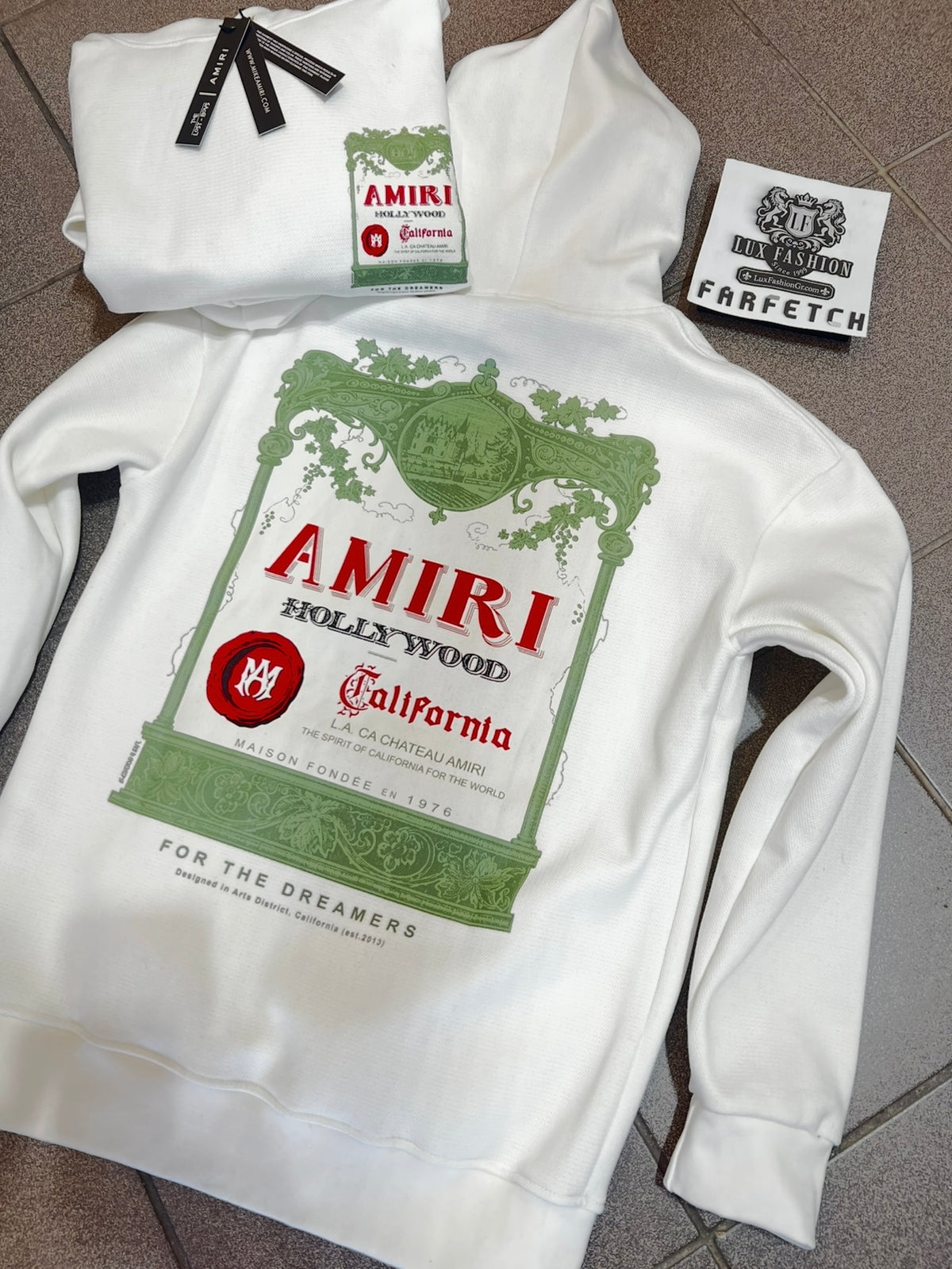 3A Hoodie Amiri Λευκό OverFit