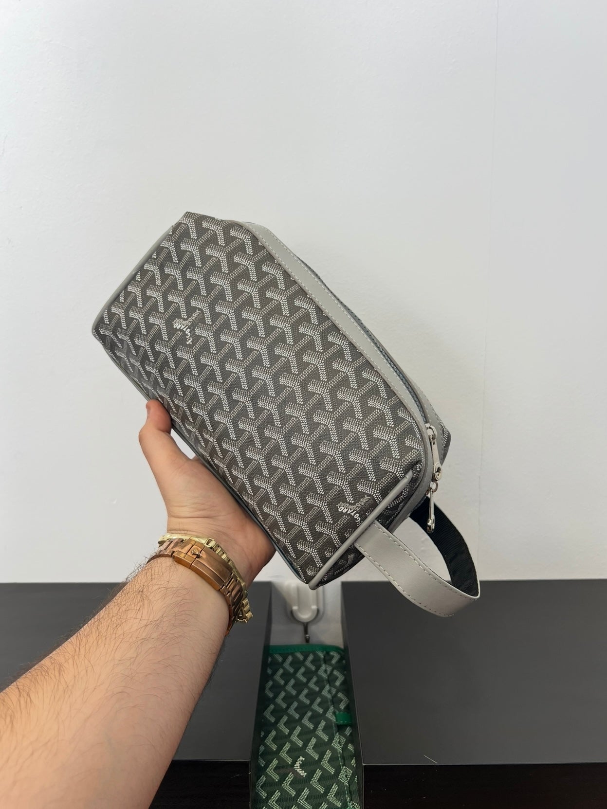 Cap-Vert Big Goyard Bag Grey