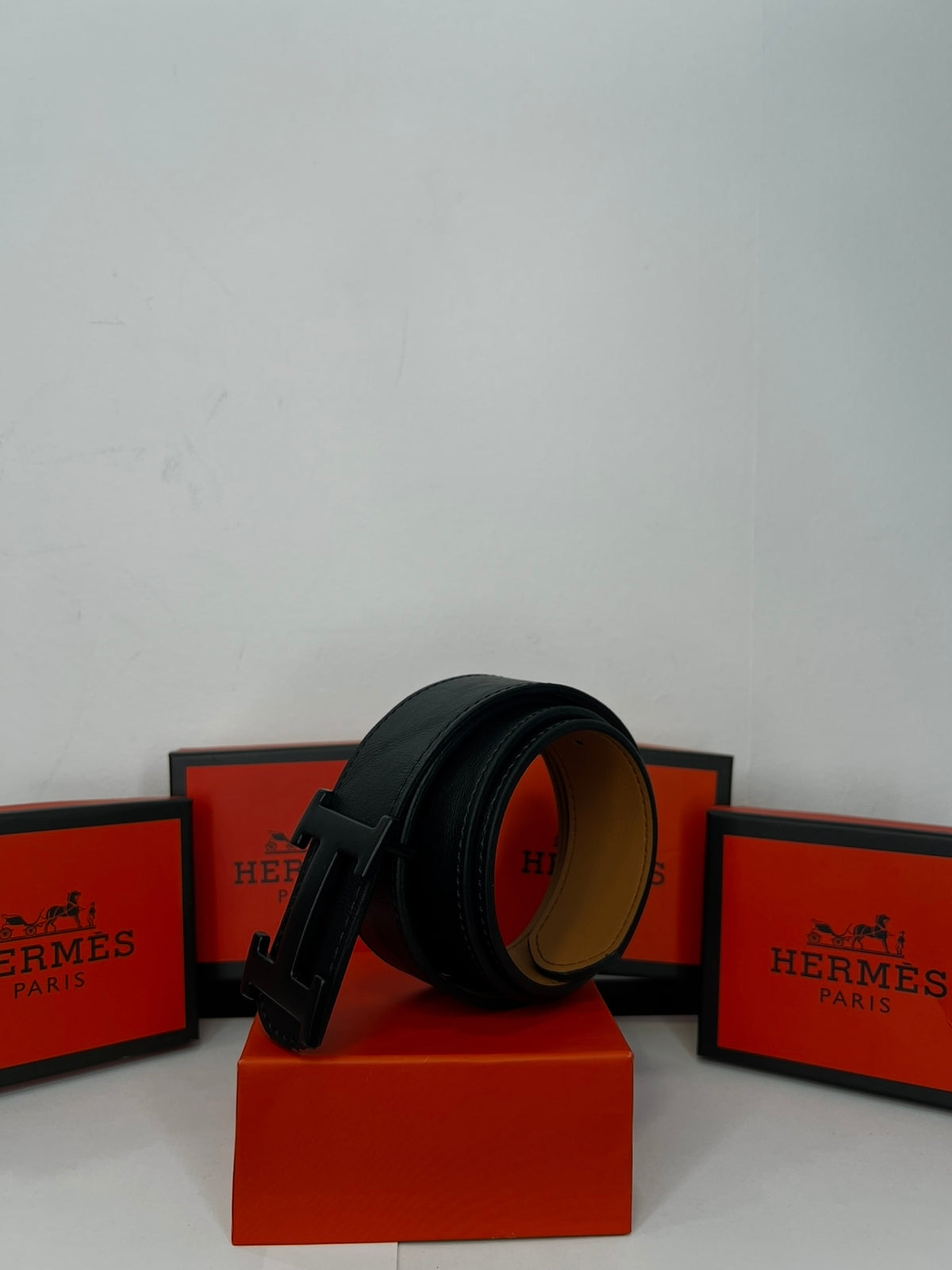 Δερμάτινη Ζώνη Hermes DoubleFace Brown/Black