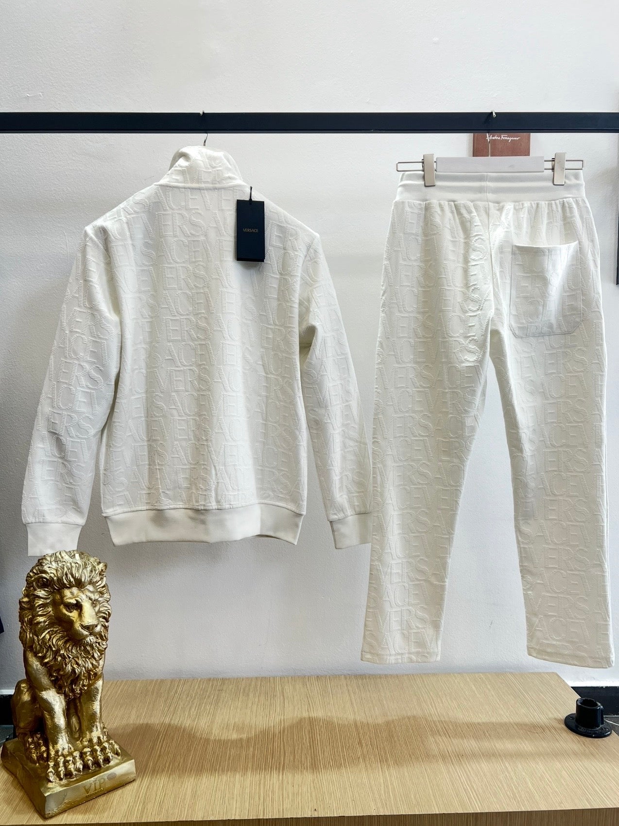 Σετ Versace 3A Tracksuit Λευκό