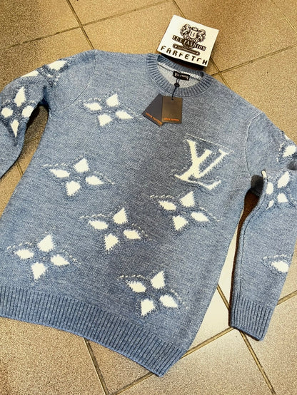 Sweater Πλεκτό Ls.Vn Σιέλ Πουλόβερ