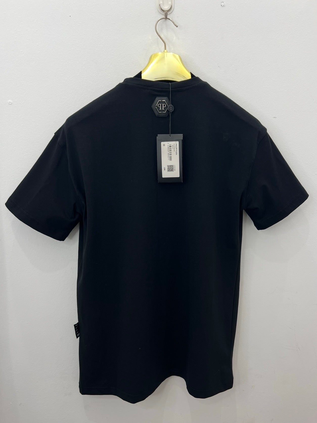 T-Shirt Rhinestone 3Α Philip Plein BullDog Μαύρο