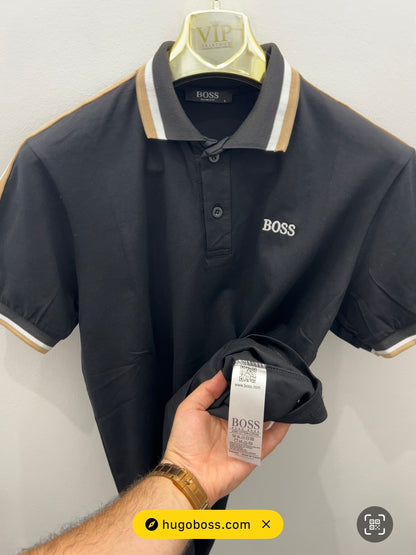 Μπλούζα Boss Polo Μαύρη